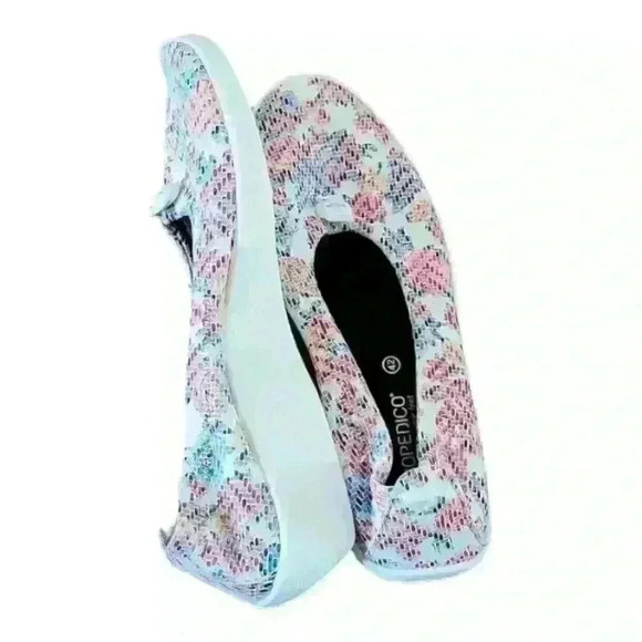 ARCOPEDICO L14 SLIPON SHOE WHITE KOMBI FLORAL Size E.U 43 / U.S 12 - Picture 6 of 9